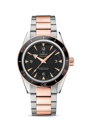 Omega Seamaster 300 Master Co-Axial Stainless Steel / Sedna Gold / Black / Bracelet